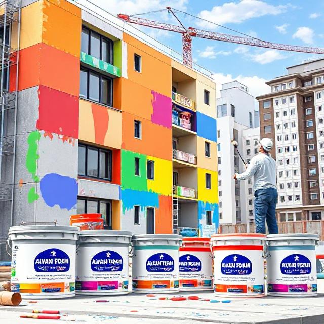 Строительные краски широкий выбор оттенков и типов от Alvan Foam Новосибирск